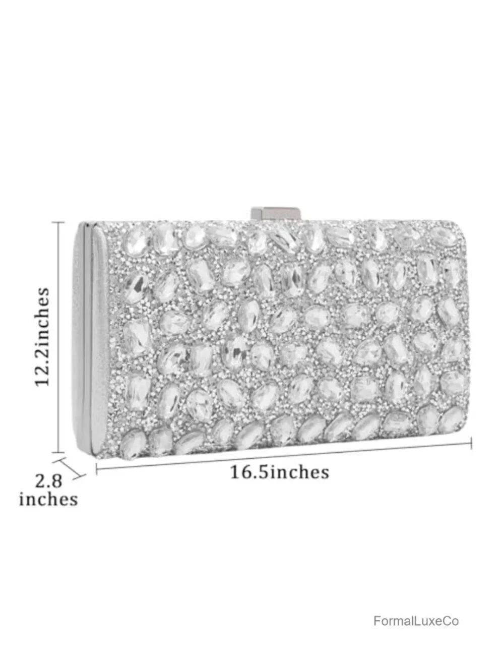 Rhinestone Clutch Purse Evening Bag Crystal Beaded Handbag Party